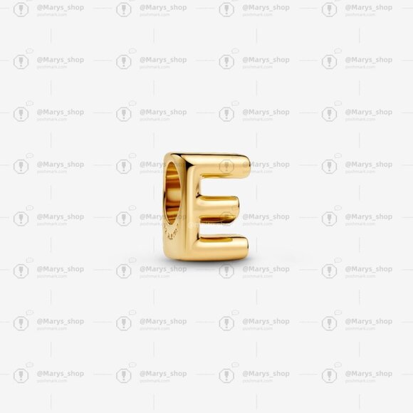 Pandora Letter E Alphabet Mini Charm|Pendant - Picture 1 of 2